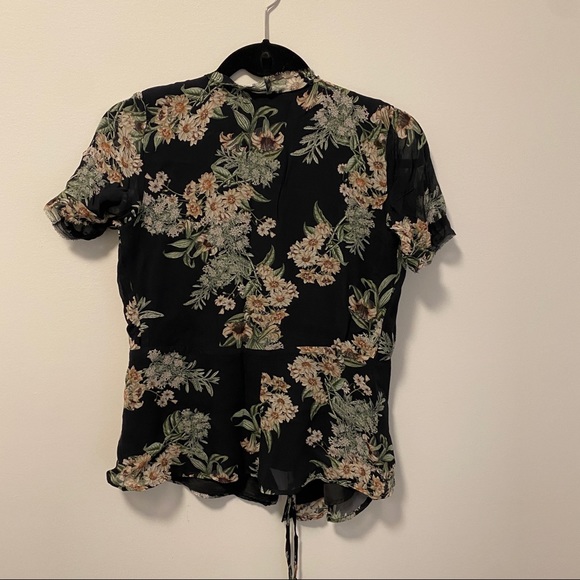 Lucky Brand Floral Print Blouse XS - Picture 2 of 3